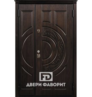 тамбурная дверь с боковой вставкой на две квартиры