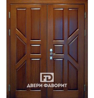 металлическая двустворчатая дверь на две квартиры