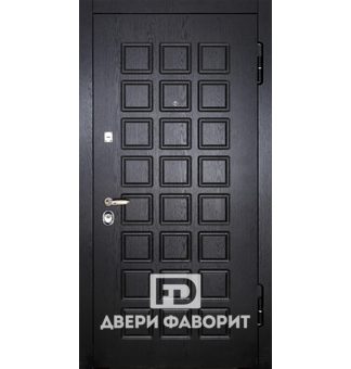Дверь входная с отделкой МДФ экошпон, цвет чёрный