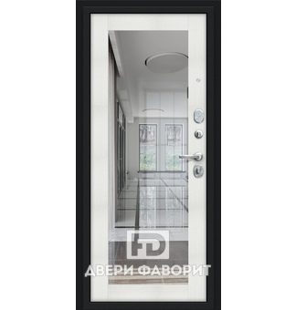 Дверь стальная с зеркалом большого размера